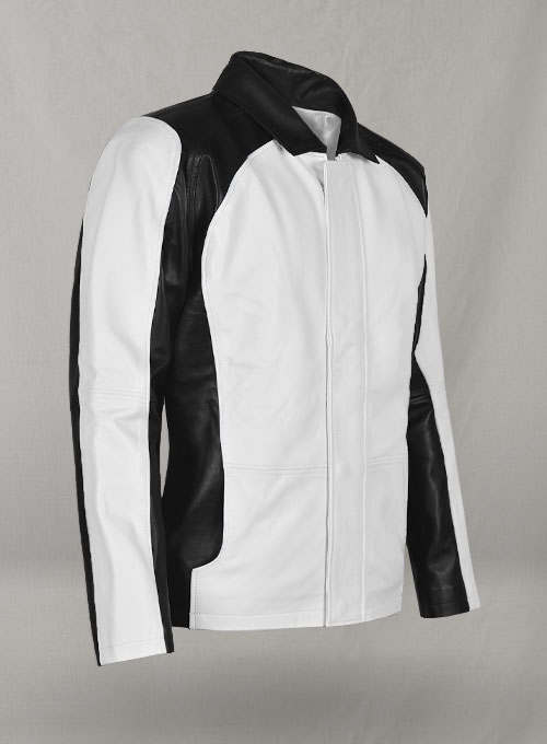 (image for) White inFamous Cole MacGrath Leather Jacket - Click Image to Close