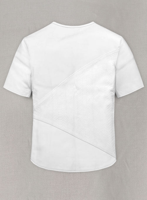 (image for) White Renoir Leather T-Shirt - Click Image to Close