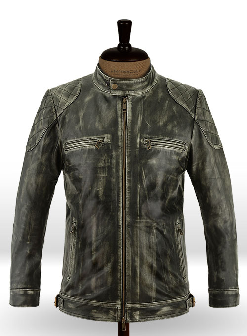 (image for) William Charcoal Leather Jacket