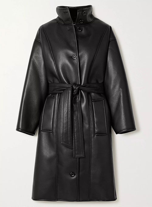 (image for) Wrap Leather Trench Coat