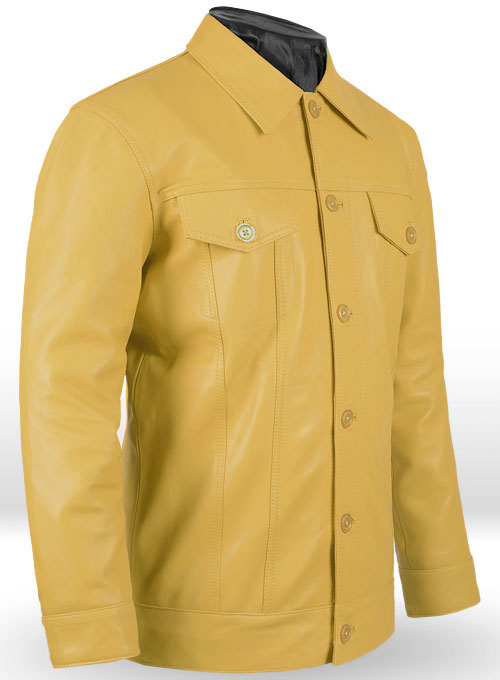 Yellow Transformers 4 Mark Wahlberg Leather Jacket