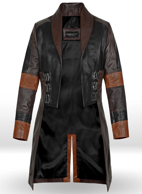 (image for) Zoe Saldana Guardians of the Galaxy Vol 2 Leather Coat