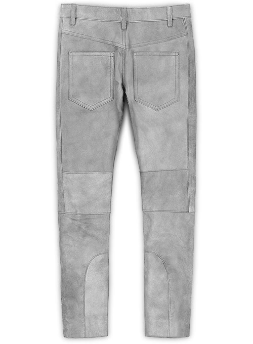 Harbor Gray Leather Biker Jeans #511