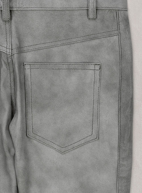 (image for) Harbor Gray Leather Biker Jeans #511 - Click Image to Close