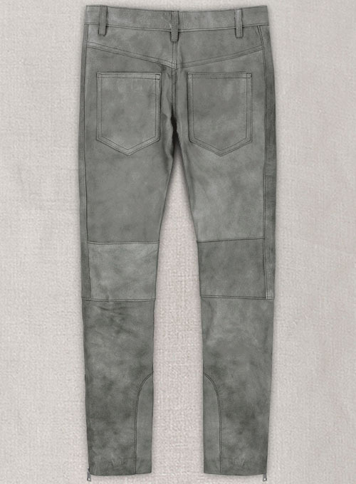 (image for) Harbor Gray Leather Biker Jeans #511 - Click Image to Close