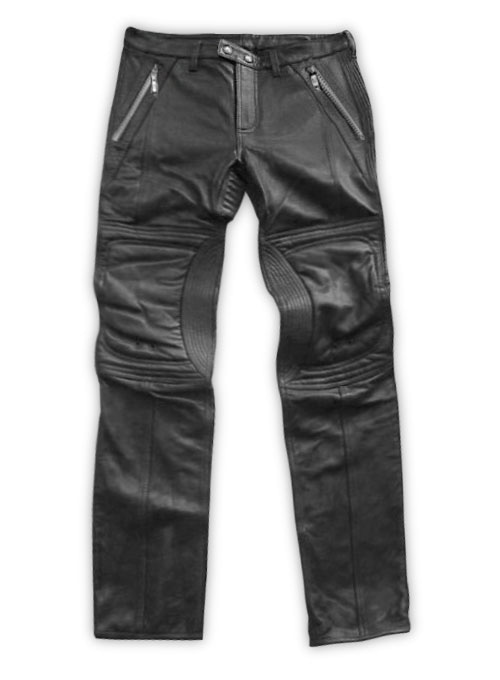 LeatherCult.Com - Leather Biker Jeans - Style #505