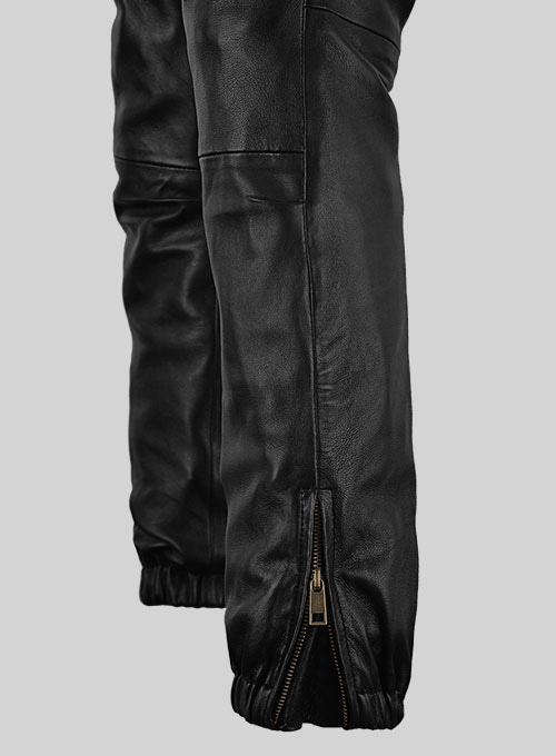 (image for) Angelina Jolie Leather Joggers - Click Image to Close