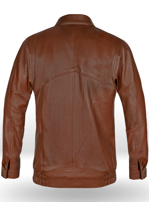 (image for) Aviator Bomber Leather Jacket - Click Image to Close