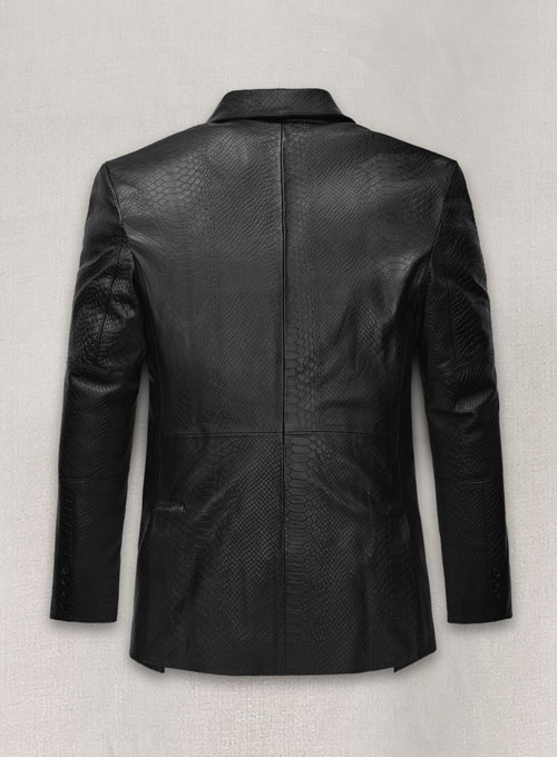 (image for) Black Python Catwalk Leather Blazer # 2 - Click Image to Close
