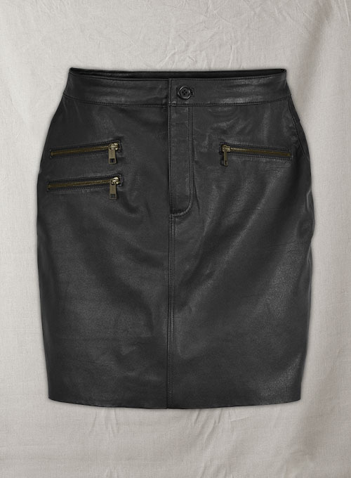 (image for) Blake Lively Leather Skirt #1 - Click Image to Close