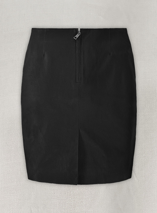 (image for) Black Stretch Amanda Holden Leather Skirt