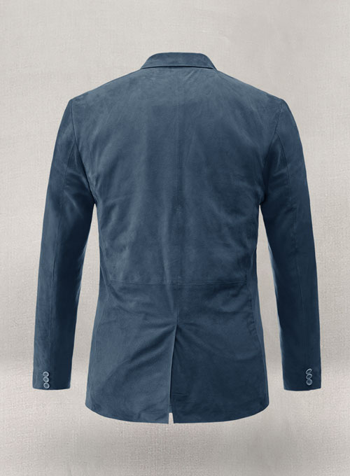 (image for) Blue Suede Leather Blazer