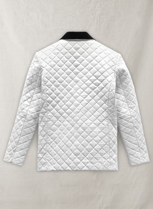 (image for) Bocelli Tuxedo Quilted Leather Blazer - Click Image to Close