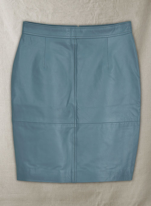 Bon Blue Meghan Markle Leather Skirt