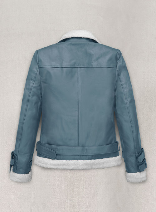 (image for) Bon Blue Rita Ora Leather Jacket #2 - Click Image to Close