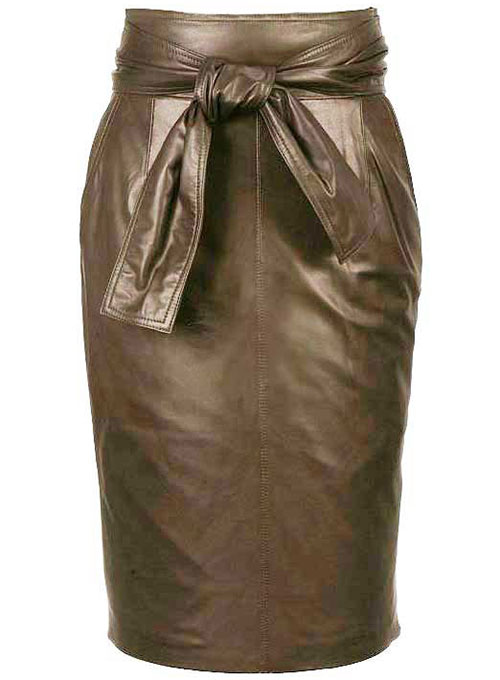 (image for) Bonded Leather Skirt - # 436