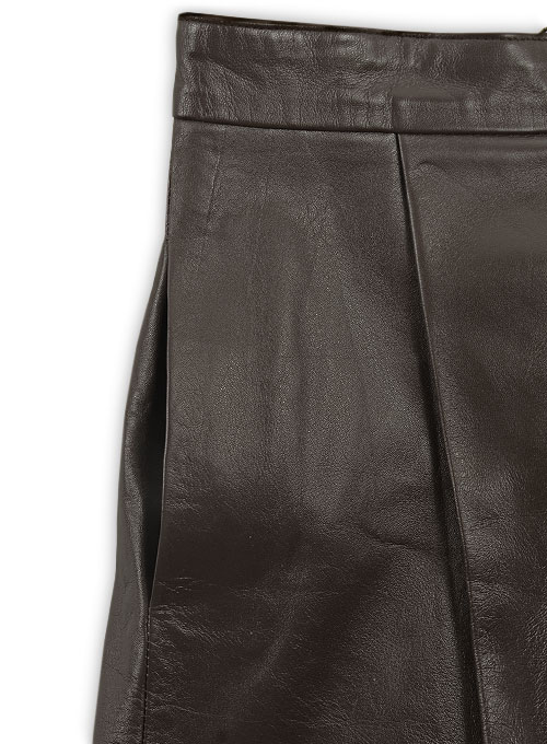 Flounced Leather Skirt - # 141 : LeatherCult: Genuine Custom Leather  Products, Jackets for Men & Women