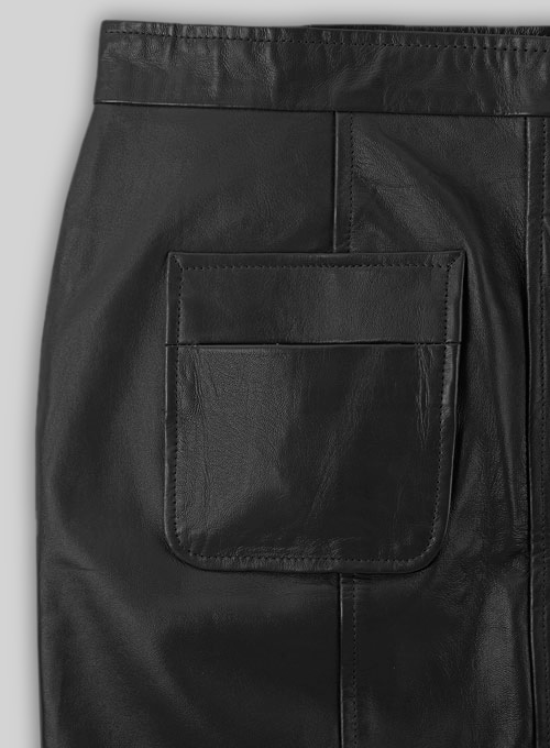 Button-Up Leather Skirt - # 121 - Click Image to Close