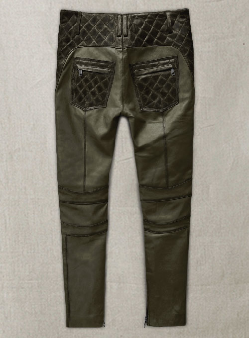 (image for) Carrier Burnt Olive Leather Pants