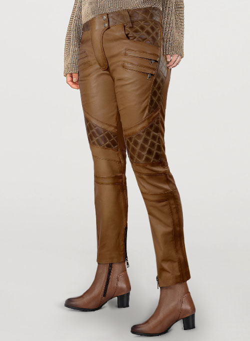 Carrier Burnt Tan Leather Pants : LeatherCult: Genuine Custom