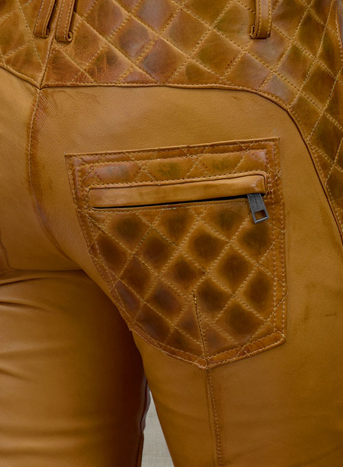 (image for) Carrier Burnt Mustard Leather Pants