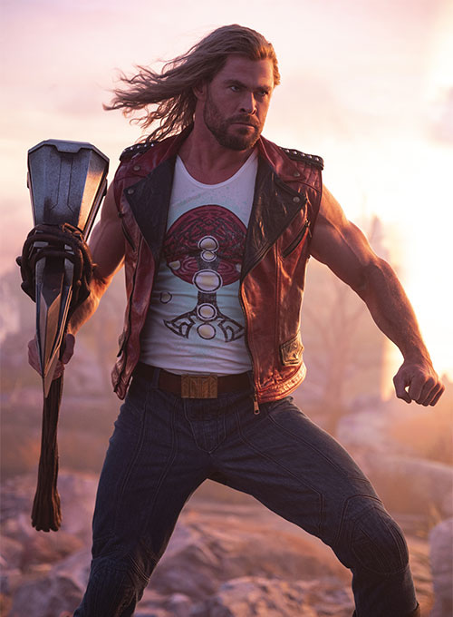 (image for) Chris Hemsworth Thor Love and Thunder Leather Vest - Click Image to Close