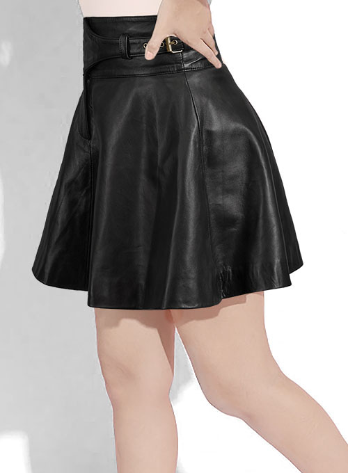 (image for) Cowboy Flare Leather Skirt - # 484