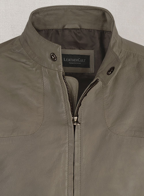 (image for) Croma Gray Washed & Wax Tom Cruise Fallout Leather Jacket - Click Image to Close