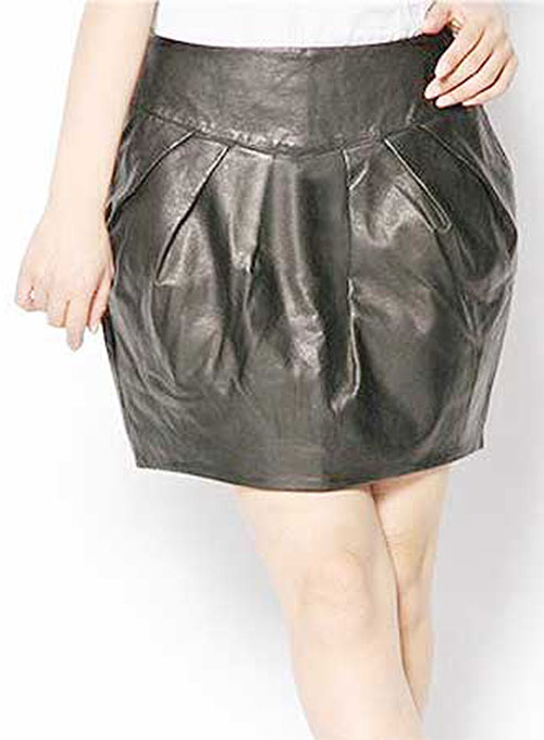 (image for) Curvy Leather Skirt - # 426