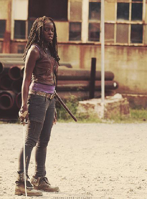 (image for) Danai Gurira The Walking Dead Leather Vest - Click Image to Close