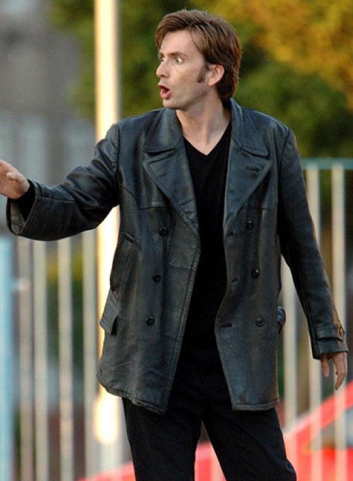 (image for) David Tennant Doctor Who Leather Trench Coat - Click Image to Close