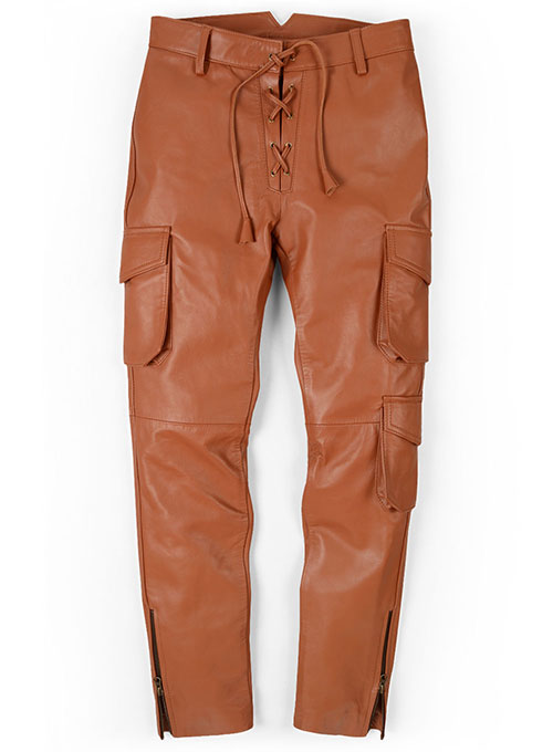 (image for) Terrain Brown Drifter Leather Cargo Pants
