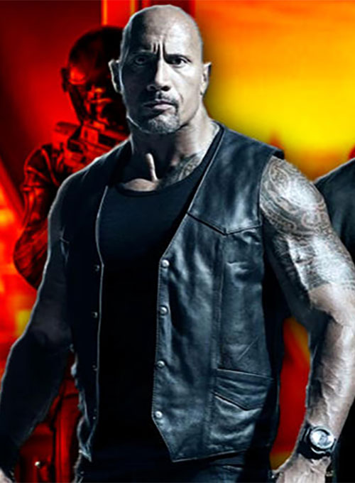 (image for) Dwayne Johnson The Fate Of The Furious Leather Vest - Click Image to Close