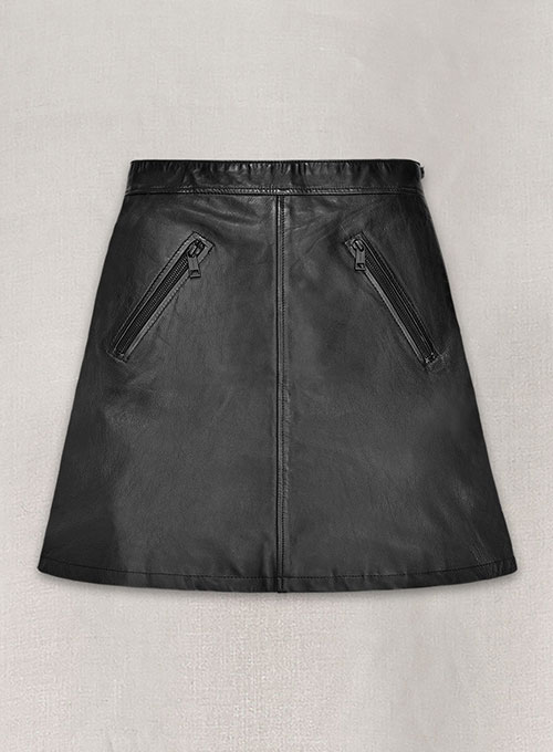 Emilia Clarke Leather Skirt : LeatherCult: Genuine Custom Leather ...