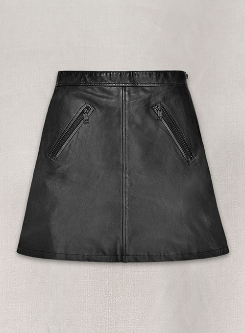 (image for) Emilia Clarke Leather Skirt - Click Image to Close