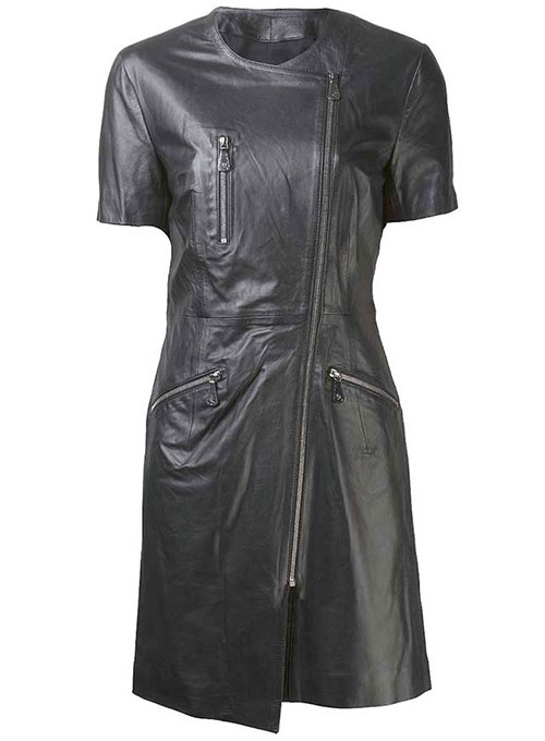(image for) Exposed Zip Leather Dress - # 774 - Click Image to Close