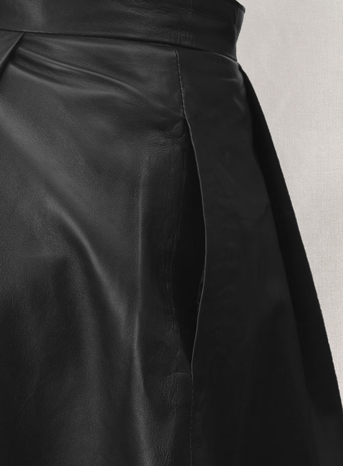 Flounced Leather Skirt - # 141 : LeatherCult: Genuine Custom Leather ...