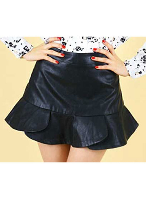 Flutter Leather Skirt - # 152