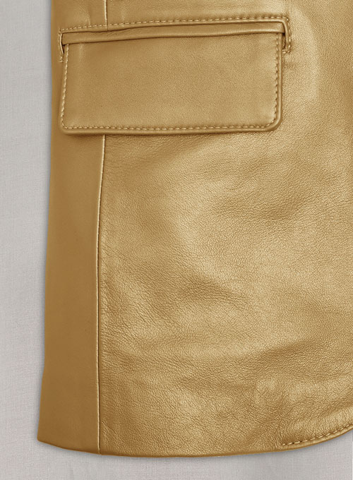 (image for) Golden Catwalk Leather Blazer # 2 - Click Image to Close