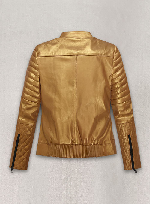 (image for) Golden Gwen Stefani Leather Jacket #1 - Click Image to Close