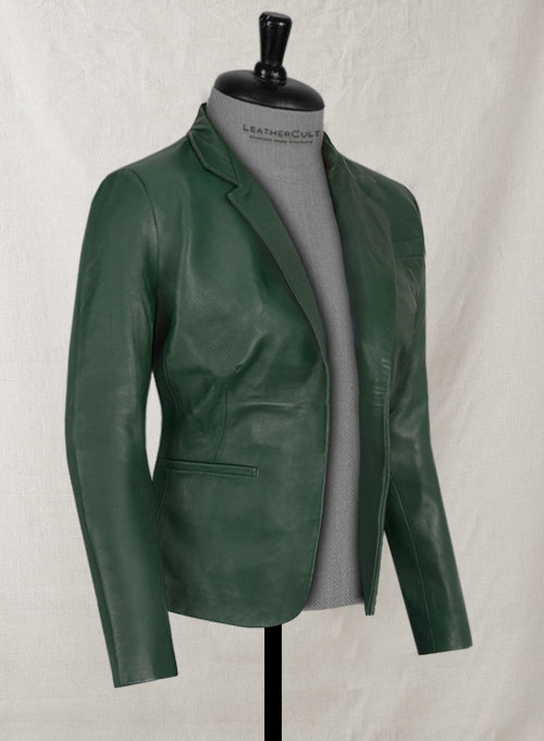 (image for) Grace Leather Blazer - Click Image to Close