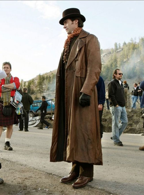 (image for) Hugh Jackman The Prestige Leather Long Coat - Click Image to Close