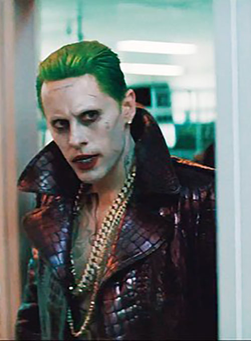 (image for) Jared Leto Suicide Squad Leather Long Coat - Click Image to Close