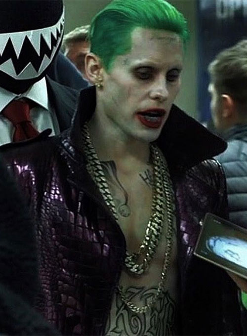 Jared Leto Suicide Squad Leather Long Coat - Click Image to Close