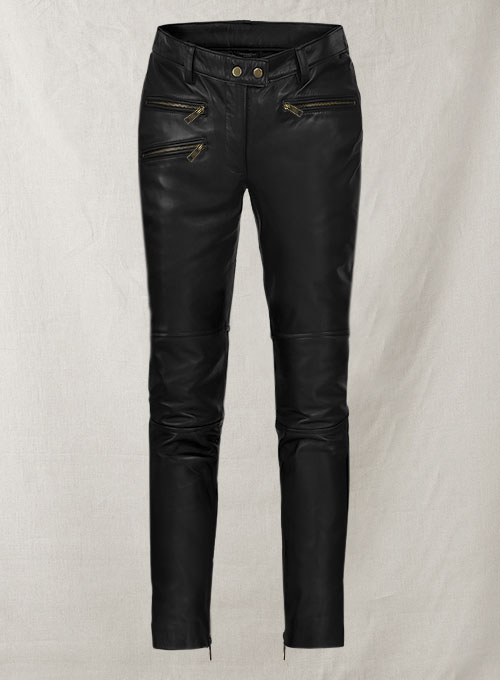 (image for) Leather Biker Jeans - Style #503 - Click Image to Close