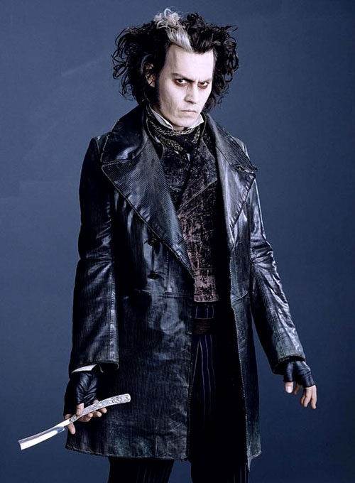 Johnny Depp Sweeney Todd Leather Coat - Click Image to Close
