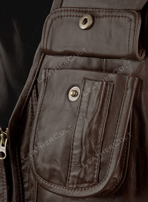 Chris Pratt Jurassic World Fallen Kingdom Leather Vest - Click Image to Close