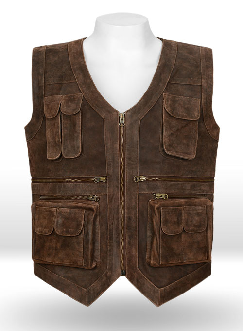 (image for) Chris Pratt Jurassic World Leather Vest - Click Image to Close