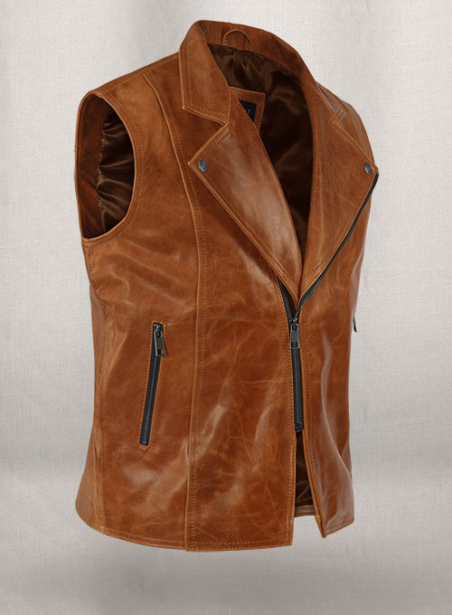 (image for) Leather Biker Vest # 311 - Click Image to Close