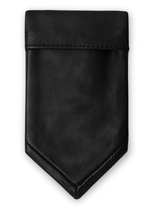 (image for) Leather Mini Pocket Square - Click Image to Close